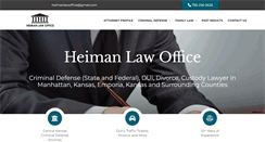 Desktop Screenshot of heimanlawoffice.com