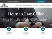 Tablet Screenshot of heimanlawoffice.com